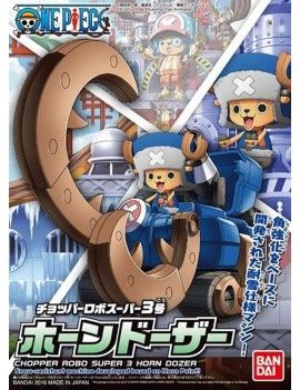 ONE PIECE - Model Kit - Chopper Robo Super 3 Horn Dozer - 10 CM Bandai Model Kit 1 - Culture-Pop-France
