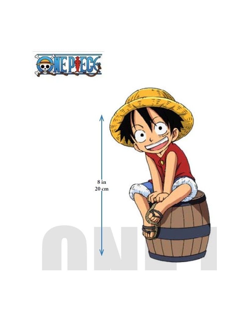 ONE PIECE - Luffy sur Tonneau - Figurine Lumineuse - 20 cm