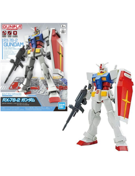 GUNDAM - EG 1/144 RX-78-2 Gundam - Model Kit 14cm Bandai Model Kit 1 - Culture-Pop-France