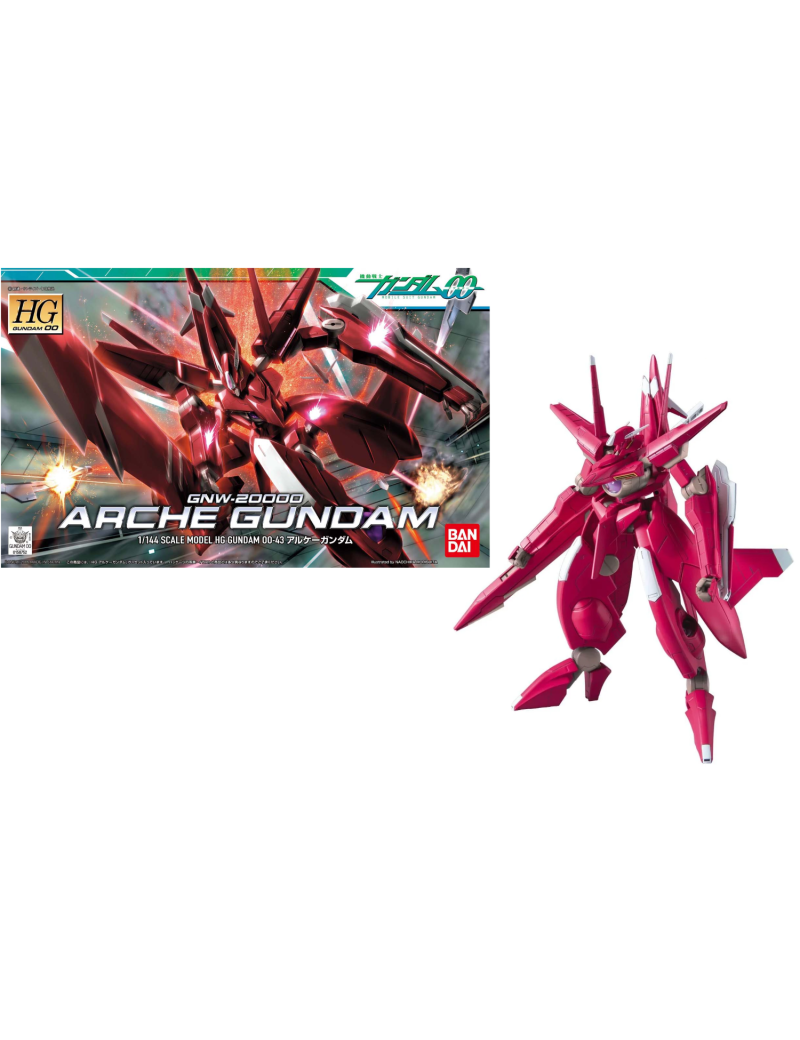 GUNDAM - HG 1/144 Gundam 00 GNW-20000 Arche Gundam - Model Kit Bandai Model Kit 1 - Culture-Pop-France GUNDAM - HG 1/144 Gundam 00 GNW-20000 Arche Gundam - Model Kit Bandai Model Kit 1 - Culture-Pop-France