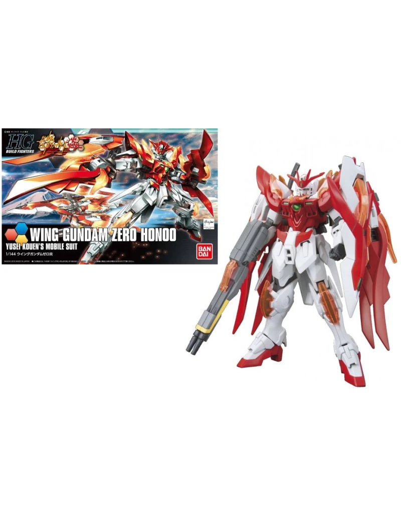 GUNDAM - HGBF Wing Gundam Zero Honoo 1/144 - Model Kit Bandai Model Kit 1 - Culture-Pop-France GUNDAM - HGBF Wing Gundam Zero Honoo 1/144 - Model Kit Bandai Model Kit 1 - Culture-Pop-France
