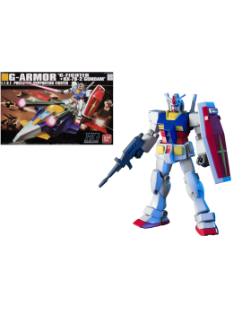 GUNDAM - HGUC 1/144 G-Armor G-Fighter   RX-78-2 Gundam - Model Kit Bandai Model Kit 1 - Culture-Pop-France