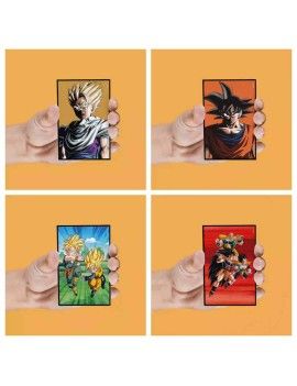 DRAGON BALL Z - Personnages - Set de 4 Magnet Lenticulaire Sd Toys 1 - Culture-Pop-France