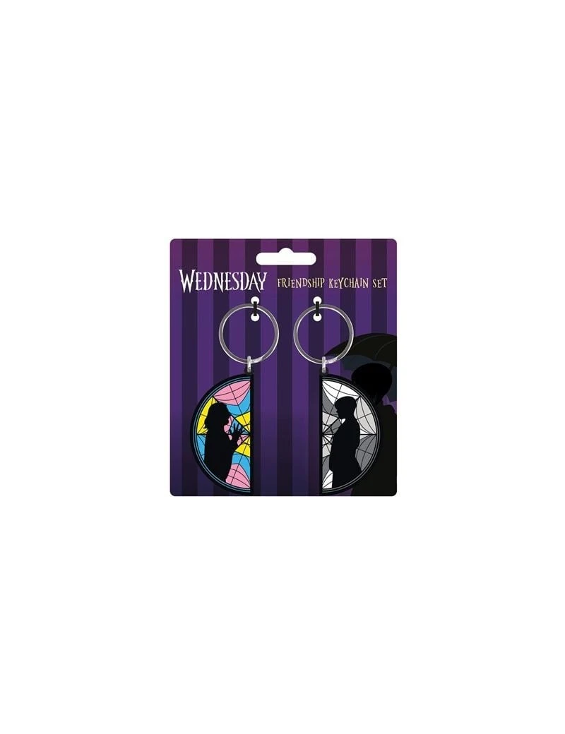 MERCREDI - 2 Pack Porte-Clés Caoutchouc - Wednesday Enid Window Pyramid 1 - Culture-Pop-France MERCREDI - 2 Pack Porte-Clés Caoutchouc - Wednesday Enid Window Pyramid 1 - Culture-Pop-France