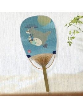 MON VOISIN TOTORO - Totoro Volant - Eventail 375x175x5mm Semic 1 - Culture-Pop-France