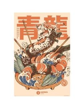 ILUSTRATA - Dragon Sushi - Poster 61 x 91cm Pyramid 1 - Culture-Pop-France