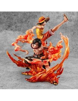 ONE PIECE - Luffy & Ace "Bond between brothers" -Statuette P.O.P. 25cm Megahouse 1 - Culture-Pop-France