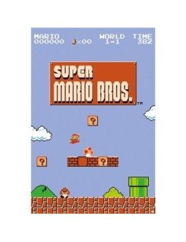 SUPER MARIO BROS - World 1-1 - Poster 61 x 91cm Pyramid 1 - Culture-Pop-France