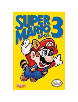 SUPER MARIO BROS 3 - Nes Cover - Poster 61 x 91cm Pyramid 1 - Culture-Pop-France