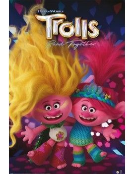 TROLLS BAND TOGETHER - Viva & Poppy - Poster 61 x 91cm Pyramid 1 - Culture-Pop-France