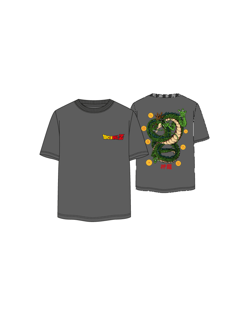 DRAGON BALL - Shenron - T-Shirt Unisex Gris (M) 1 - Culture-Pop-France DRAGON BALL - Shenron - T-Shirt Unisex Gris (M) 1 - Culture-Pop-France