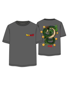 DRAGON BALL - Shenron - T-Shirt Unisex Gris (XL) 1 - Culture-Pop-France