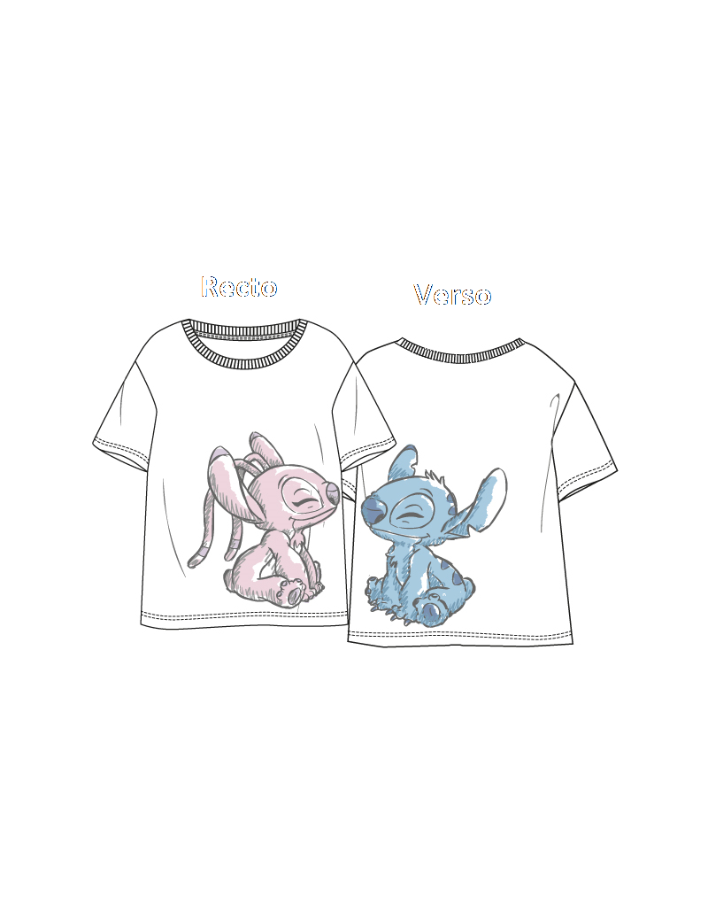 LILO & STITCH - Stitch & Angel - T-Shirt Unisex Blanc (XL) 1 - Culture-Pop-France LILO & STITCH - Stitch & Angel - T-Shirt Unisex Blanc (XL) 1 - Culture-Pop-France