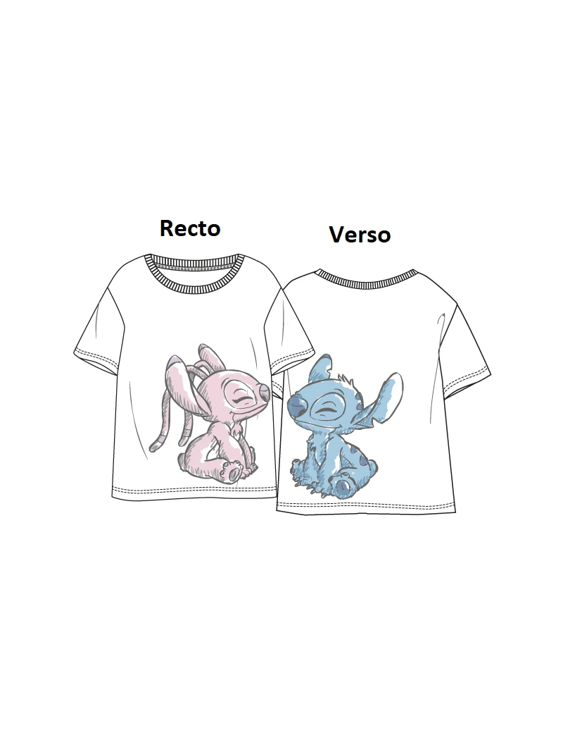 LILO & STITCH - Stitch & Angel - T-Shirt Unisex Blanc (XL) 1 - Culture-Pop-France LILO & STITCH - Stitch & Angel - T-Shirt Unisex Blanc (XL) 1 - Culture-Pop-France