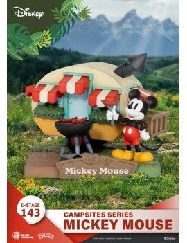 DISNEY - Mickey Mouse - Diorama D-Stage Campsite Series 10cm Beast Kingdom 1 - Culture-Pop-France
