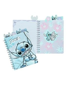STITCH - Watercolor - Notebook A5   4 Séparateurs 1 - Culture-Pop-France