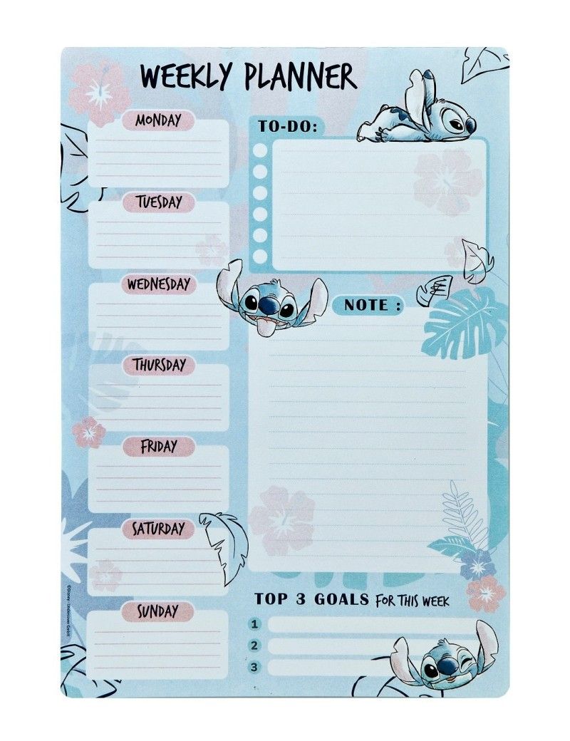 Agenda Stitch watercolor à petits prix