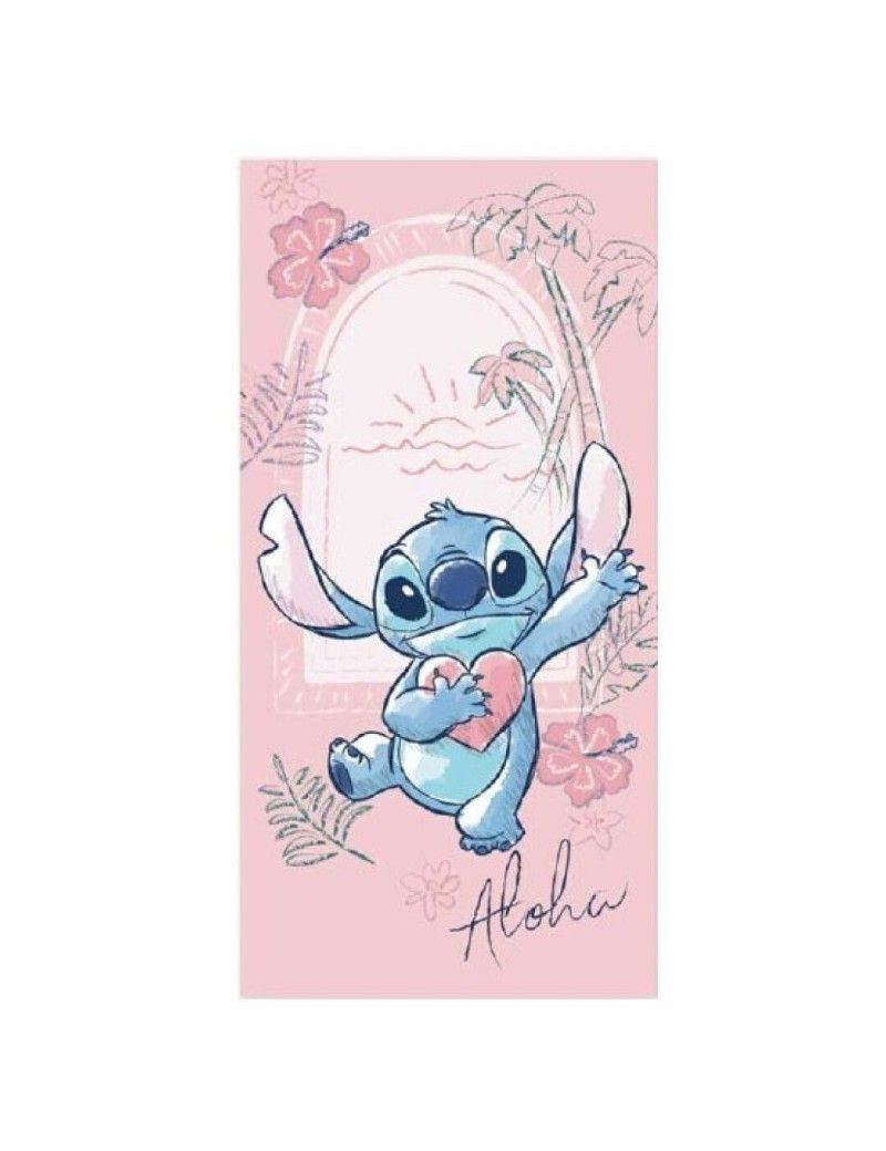 LILO & STITCH -Stitch Rose -Serviette de Plage 100% Polyester 70x140cm AyMax 1 - Culture-Pop-France LILO & STITCH -Stitch Rose -Serviette de Plage 100% Polyester 70x140cm AyMax 1 - Culture-Pop-France
