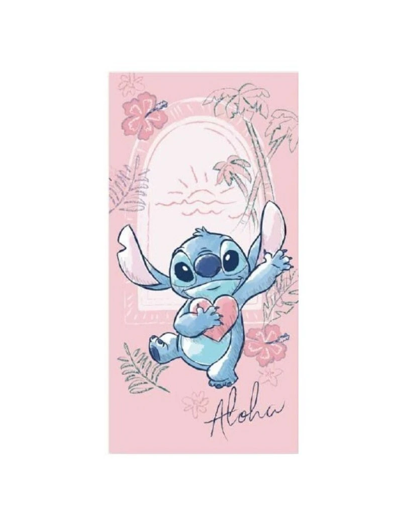 LILO & STITCH -Stitch Rose -Serviette de Plage 100% Polyester 70x140cm AyMax 1 - Culture-Pop-France LILO & STITCH -Stitch Rose -Serviette de Plage 100% Polyester 70x140cm AyMax 1 - Culture-Pop-France