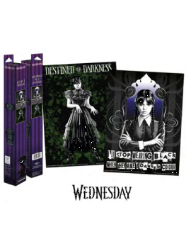 MERCREDI - Mercredi Addams - Set 2 Posters 52 x 38cm Pyramid 1 - Culture-Pop-France