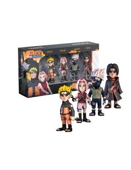 NARUTO SHIPPUDEN - Naruto, Kakashi, Itachi,.. - Pack 4 Fig. Minix 7cm Minix 1 - Culture-Pop-France