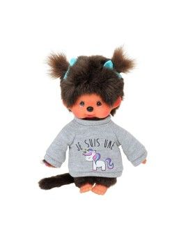 MONCHHICHI - Je suis une licorne - Peluche 20cm Bandai Red 1 - Culture-Pop-France