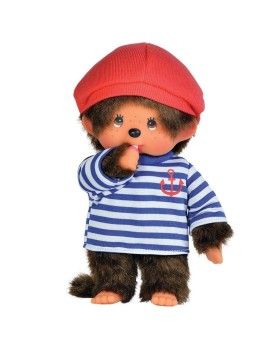 MONCHHICHI - Marin - Peluche 20cm Bandai Red 1 - Culture-Pop-France