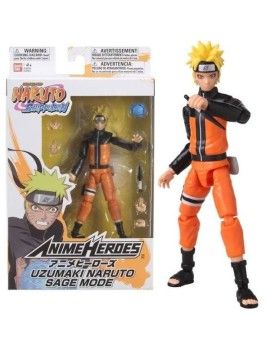 NARUTO - Uzumaki Naruto Sage Mode - Figurine Anime Heroes 17cm Bandai Red 1 - Culture-Pop-France
