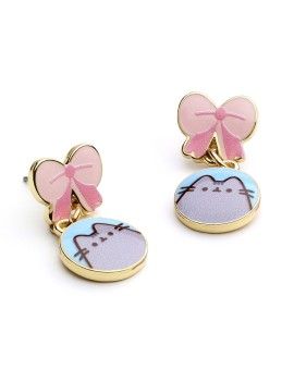 PUSHEEN - Noeud - Boucles d'Oreilles Pendantes Carat 1 - Culture-Pop-France