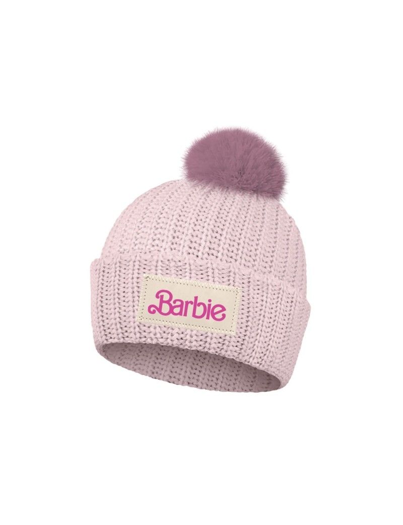 BARBIE - Logo - Bonnet Tricoté Pompom 56/58cm 1 - Culture-Pop-France BARBIE - Logo - Bonnet Tricoté Pompom 56/58cm 1 - Culture-Pop-France