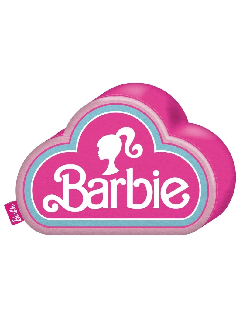 BARBIE - Logo - Coussin 3D Velboa - 40cm 1 - Culture-Pop-France BARBIE - Logo - Coussin 3D Velboa - 40cm 1 - Culture-Pop-France
