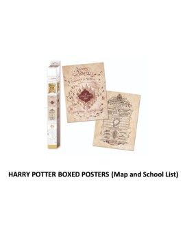 HARRY POTTER - Map & School List - Set 2 Posters 52 x 38cm Pyramid 1 - Culture-Pop-France