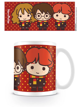HARRY POTTER - Mug - 300 ml - Kawaii Harry Ron Hermione Pyramid 1 - Culture-Pop-France