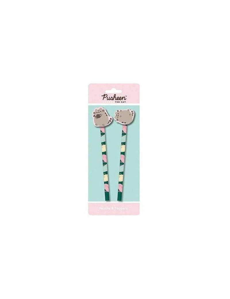 PUSHEEN - Botanical - Pencil & Topper 2PK Pyramid 1 - Culture-Pop-France PUSHEEN - Botanical - Pencil & Topper 2PK Pyramid 1 - Culture-Pop-France