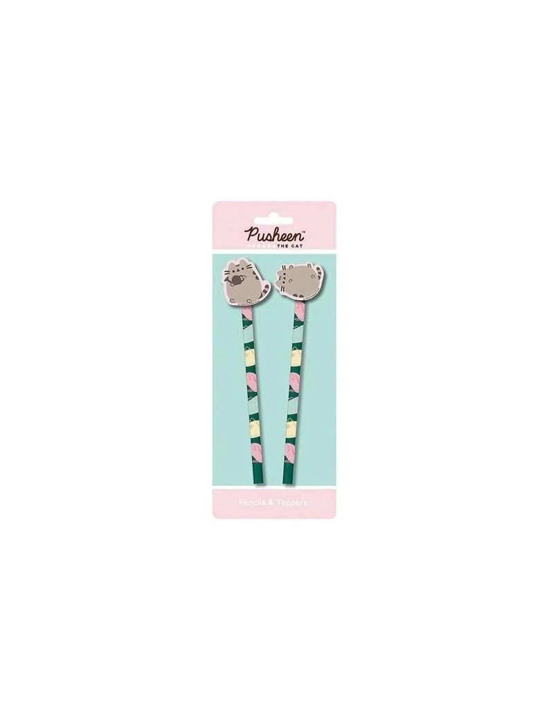 PUSHEEN - Botanical - Pencil & Topper 2PK Pyramid 1 - Culture-Pop-France PUSHEEN - Botanical - Pencil & Topper 2PK Pyramid 1 - Culture-Pop-France