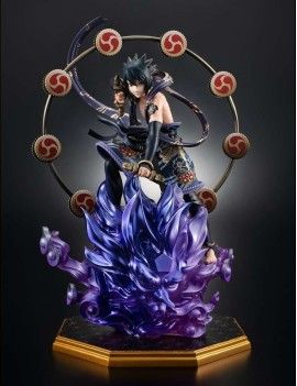 NARUTO SHIPPUDEN - Sasuke "Dieu du Tonnerre" - Statuette G.E.M. 28cm Megahouse 1 - Culture-Pop-France