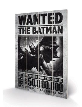 DC COMICS - Batman Arkham Origins Wanted - Impression sur bois 20x29.5 Pyramid 1 - Culture-Pop-France