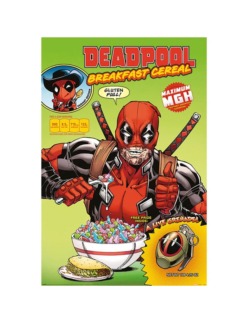 DEADPOOL - Céréale - Poster 61x91cm Pyramid 1 - Culture-Pop-France DEADPOOL - Céréale - Poster 61x91cm Pyramid 1 - Culture-Pop-France