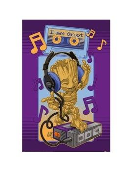 LES GARDIENS DE LA GALAXIE - Groot Cassette - Poster 61x91cm Pyramid 1 - Culture-Pop-France