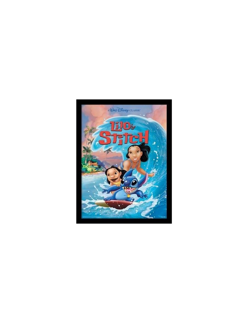 LILO ET STITCH - Surf sur vague - Impression encadrée 30x40cm Pyramid 1 - Culture-Pop-France LILO ET STITCH - Surf sur vague - Impression encadrée 30x40cm Pyramid 1 - Culture-Pop-France
