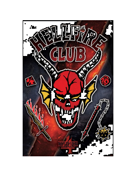 STRANGER THINGS 4 - Hellfire Club Emblem Rift - Poster 61x91cm Pyramid 1 - Culture-Pop-France