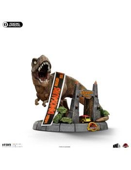 JURASSIC PARK - T-Rex Illusion Deluxe - Statuette Minico 14.8cm Iron Studios 1 - Culture-Pop-France