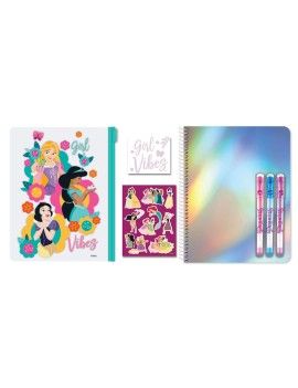 DISNEY - Princesses - Set de Papeterie   Trousse   Notebook A5 - 7pc. 1 - Culture-Pop-France