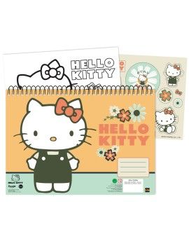 HELLO KITTY - Cahier de Dessin 40p.   Stickers 1 - Culture-Pop-France
