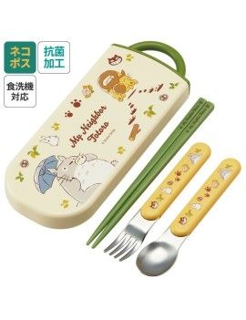 MON VOISIN TOTORO - Totoro - Set baguettes cuillère et fourchette Benelic / Studio Ghibli 1 - Culture-Pop-France