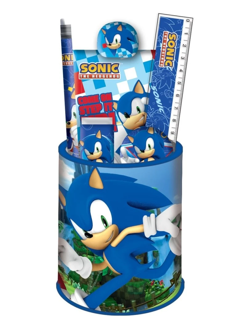 SONIC - Set de Papeteire Pot à Crayon - 7pc. 1 - Culture-Pop-France SONIC - Set de Papeteire Pot à Crayon - 7pc. 1 - Culture-Pop-France