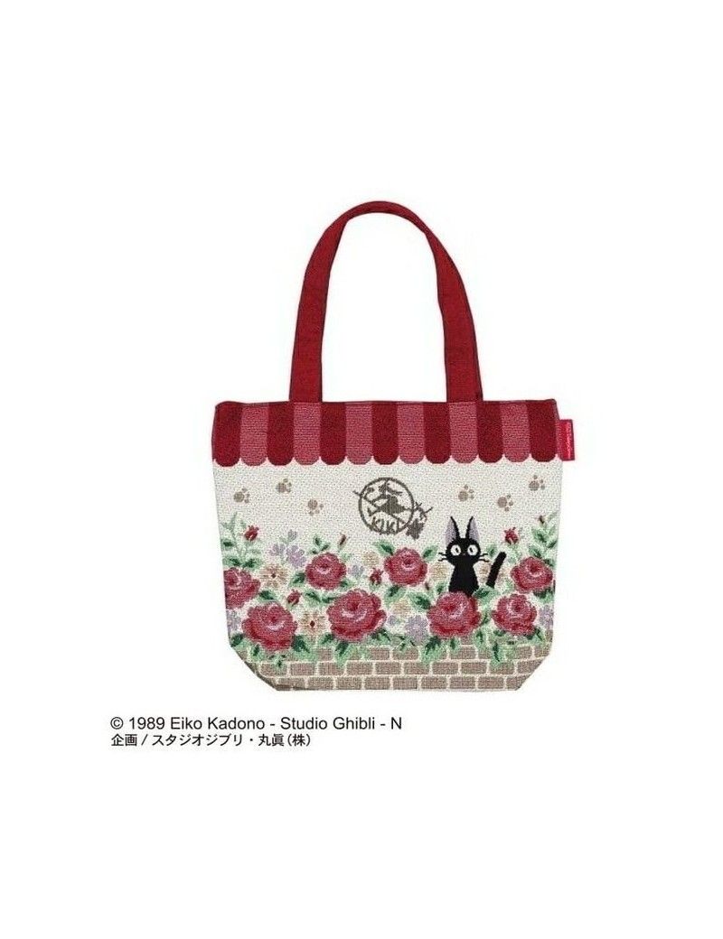 KIKI LA PETITE SORCIERE - Jiji Roses - Tote Bag 26x32x15cm Benelic / Studio Ghibli 1 - Culture-Pop-France KIKI LA PETITE SORCIERE - Jiji Roses - Tote Bag 26x32x15cm Benelic / Studio Ghibli 1 - Culture-Pop-France