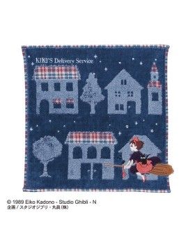 KIKI LA PETITE SORCIERE - La nuit de départ - Mini Serviette 25x25cm Benelic / Studio Ghibli 1 - Culture-Pop-France