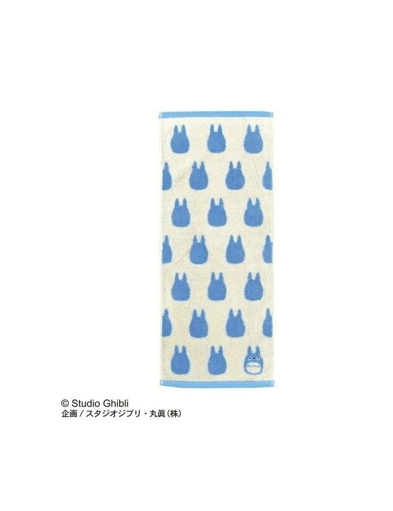 MON VOISIN TOTORO - Silhouette Totoro Bleu - Serviette 33x80cm Benelic / Studio Ghibli 1 - Culture-Pop-France MON VOISIN TOTORO - Silhouette Totoro Bleu - Serviette 33x80cm Benelic / Studio Ghibli 1 - Culture-Pop-France