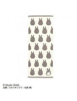 MON VOISIN TOTORO - Silhouette Totoro Gris - Serviette 33x80cm Benelic / Studio Ghibli 1 - Culture-Pop-France